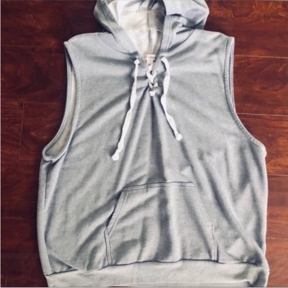 Sleeveless Hoodie | Grey | Size: XXL - Picture 1 of 4